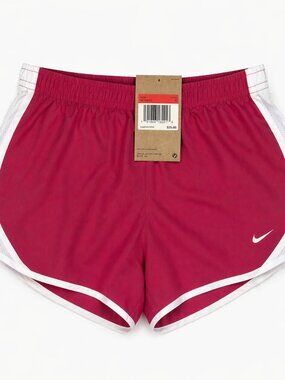 NWT Nike Kids Running Shorts Pink White Size Large
